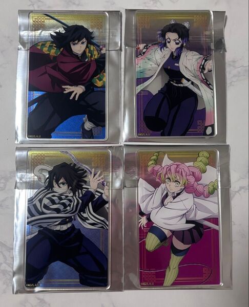 鬼滅の刃 アクリルカード 無限城編 冨岡義勇 胡蝶しのぶ 甘露寺蜜璃 伊黒小芭内