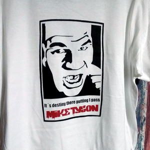 送込　マイク タイソン　Mike Tyson　ダイナマイトバッズ　半袖Tシャツ　白　Mサイズ