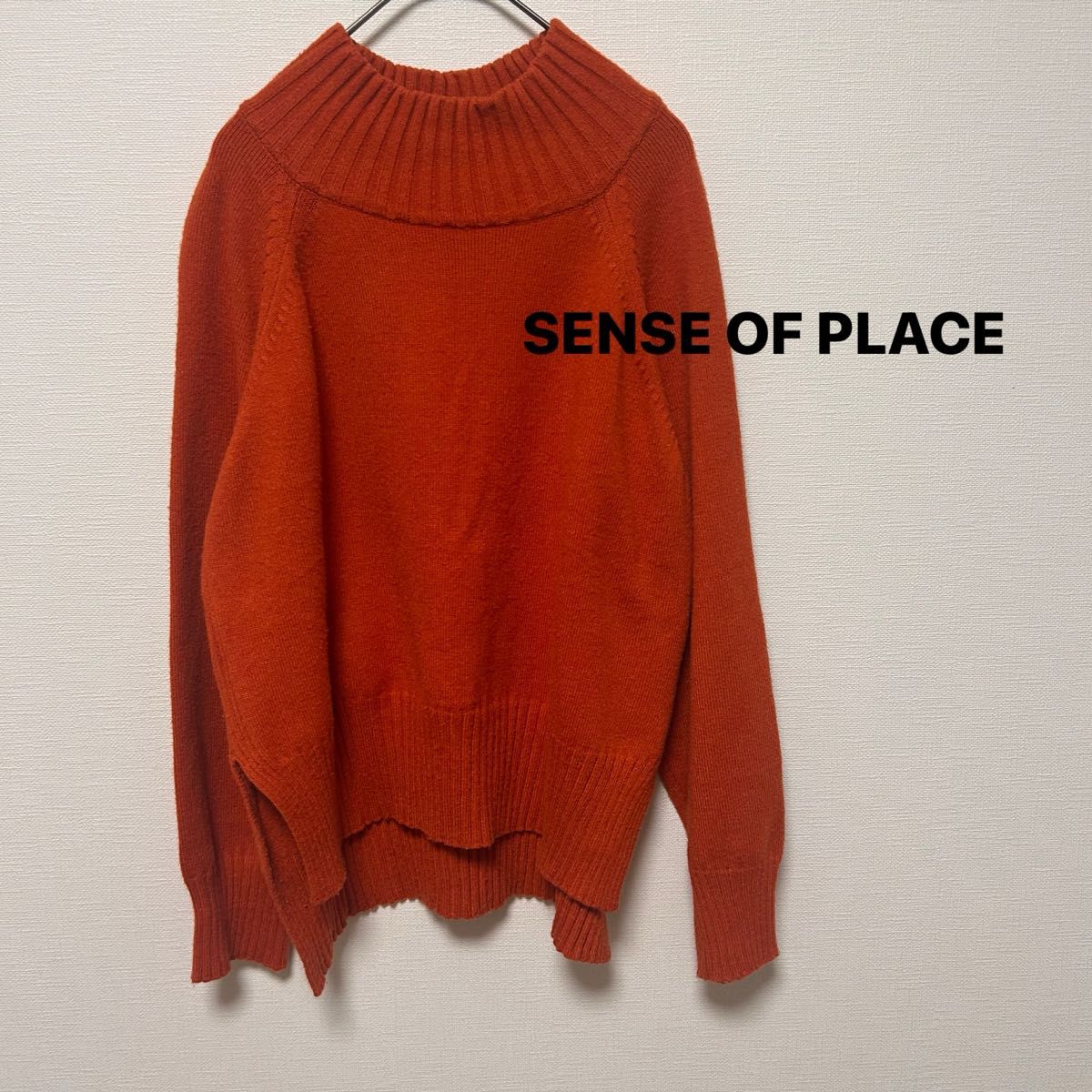ストレッチハイネックルーズセーター　センスオブプレイス　アーバンリサーチ　SENSE OF PLACE フリーサイズ　