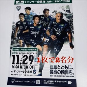 徳島ヴォルティス J1昇格に向けたリーグ最終戦