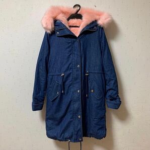 エミリアウィズ ファー付きデニムモッズコート(S) EmiriaWiz