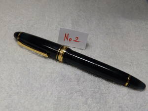 ビッグサイズ・黒色・SAILOR FOUNDED 1911 セーラー万年筆 H-Mペン先 21K 875 刻印有り・No2