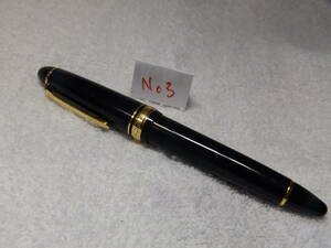 ビッグサイズ・黒色・SAILOR FOUNDED 1911 セーラー万年筆 H-MFペン先 21K 875 刻印有り・No3