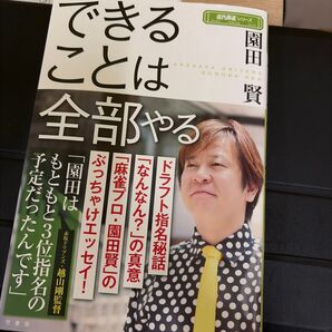 できることは全部やる 園田賢 近代麻雀シリーズ 竹書房 麻雀プロ エッセイ