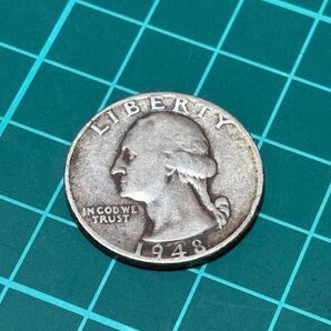 アメリカ クウォーター銀貨 25セント