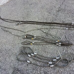 ワイヤスリング 9~12㎜ 1.1~2.7m 16本 中古 玉掛け 吊