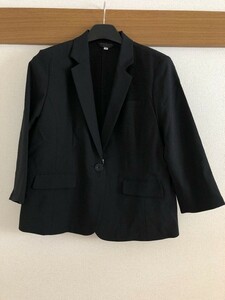 洗えるストレッチベーシックスカートスーツ　ブラック　１９ABR８４ 【OR-555】