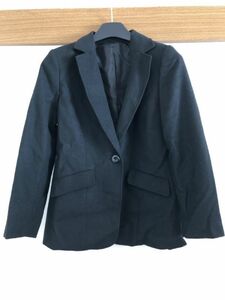  boa cloth jacket black L [OR-459]