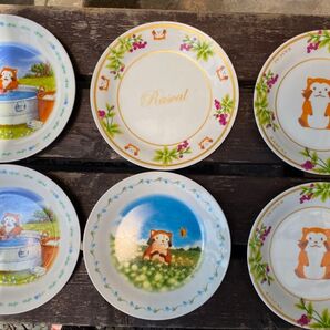 あらいぐまラスカル 絵皿 6枚セット 世界名作劇場 プレート