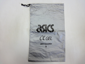 1990年代レアもの 銀 M アシックス社製 シューズ袋 asics 未使用品