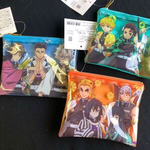 新品 鬼滅の刃 クリアマルチケース 3個セット 冨岡義勇 煉獄杏寿郎 竈門炭治郎 未使用 フーセンガム ローソン おまけ