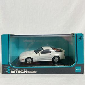 MTECH 1/43 Mazda Savanna RX-7 FC3S M Tec Mazda Savanna normal white old car out of print minicar model car 