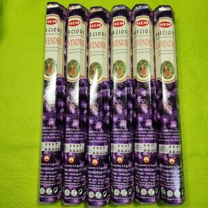 インドお香 爽やか、優しい香りのPRECIOUS LAVENDER 6こセット