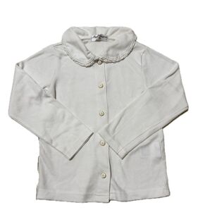 ブラウス キッズ 白 シャツ カーディガン お遊戯会 発表会 フォーマル