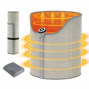 パネルヒーター 足元 デスク下 ヒーター タイマー機能360°全方位発熱 筒型