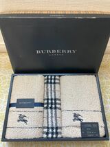 新品/BURBERRY/タオルセット/フェイスタオル/ウォッシュタオル/正規品/バーバリー/Burberrys/綿100%/ベージュ/ノバチェック/ハンドタオル_画像3