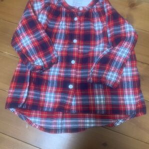 無印良品フランネルチュニック 100