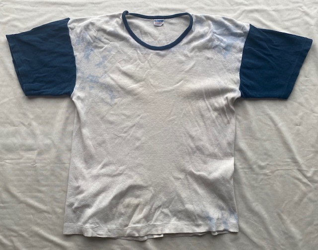 70s USA製 ビンテージ Champion チャンピオン バータグ Tシャツ 無地 MEDIUM