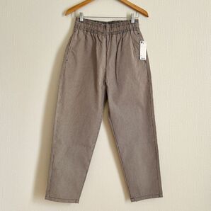 GU MEN シェフパンツ チェック柄 Sサイズ ウエスト68-76cm 新品タグ付き