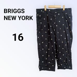 BRIGGS NEW YORK 花柄カジュアルパンツ【16】レディース
