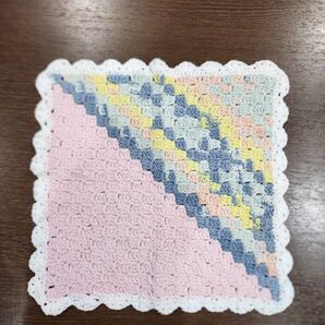 かぎ針編み ニッタオル  ハンカチ  ハンドメイド nt02