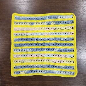 かぎ針編み ニッタオル  ハンカチ  ハンドメイド nt06