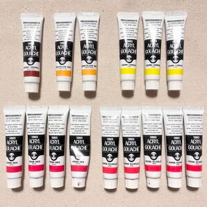 ターナー アクリル絵の具 バーントシェナー・暖色系 11ml 15点 ①