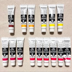 ターナー アクリル絵の具 バーントシェナー・暖色系 11ml 15点 ②