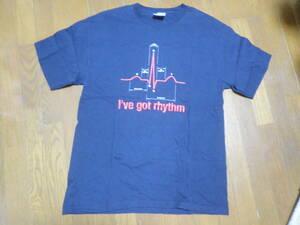 Hanes ヘインズ　Tシャツ　I've got rhythm　メンズ　綿100％　M　黒