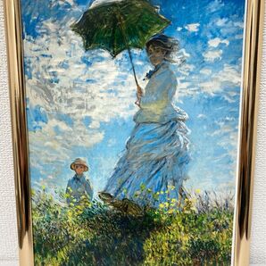 絵画 モネ 日傘をさす女性