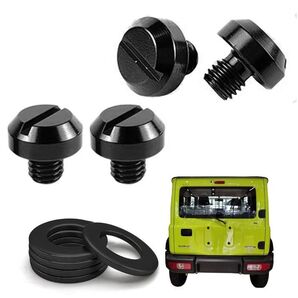 ジムニー バックドアボルト4個 化粧ボルト JBシリーズ ワッシャー付き黒1