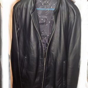 TK ラムレザーシングルライダースジャケット 羊革 ブラック Mサイズ