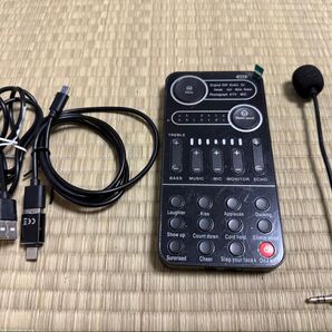 サウンドカード 配信用 ボイスチェンジャー、電子音付き 初心者用