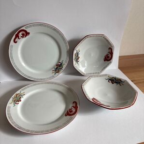 中華食器 中華皿 町中華 昭和レトロ 4枚