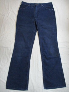 Wrangler Wrangler 700 flair corduroy pants navy blue W34