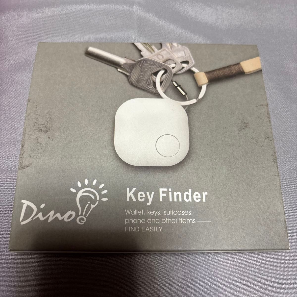 Dino Key Finder 紛失防止タグ スマートトラッカー ホワイト