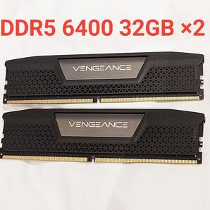CORSAIR VENGEANCE DDR5 6400 32GB 2枚 64GB デスクトップパソコン用 メモリ