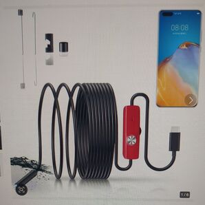 ファイバースコープ 1920P内視鏡カメラ 8個高輝度LEDライトマイクロスコー