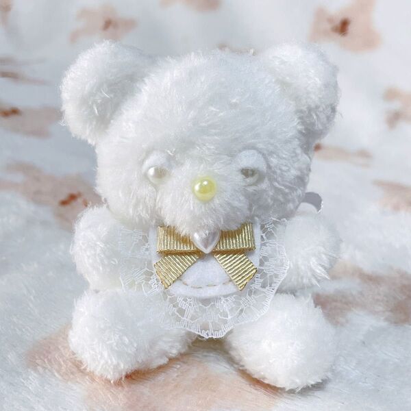 眠たげしろくまちゃん ぬいぐるみ ハンドメイド