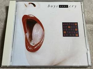 BOYS DON'T CRY - WHO THE AM DAM DO YOU THINK WE AM? 87年 32DP763 日本盤 税表記なし3200円盤 廃盤 レア盤