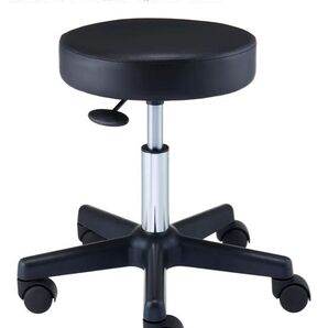 スツール OR ブラック エステスツール 丸椅子 キャスター 高さ調整
