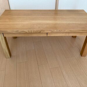 無印良品タモ材ローテーブル