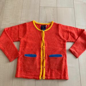  knitted cardigan 130 colorful k Lazy color orange 