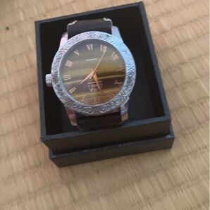 SAAD腕時計 自動巻き 裏スケルトン ローマ数字タイガーアイ文字盤