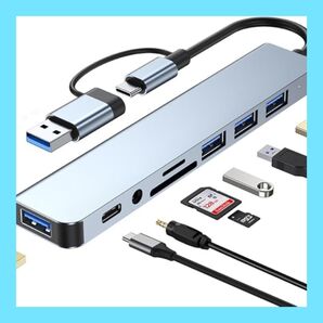 USBハブ USB-Cハブドッキングステーションカードリーダー
