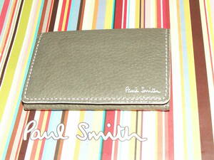 PSC283-① new goods genuine article Paul Smith color stitch business card card inserting 
