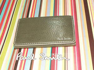 PSC283-② new goods genuine article Paul Smith color stitch business card card inserting 