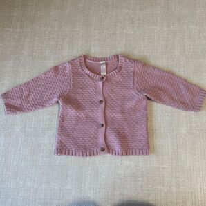 【×11/16(日)削除予定】■西松屋 CLASSIC ピンクカーディガン 80cm