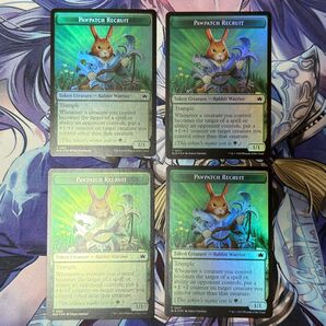 MTG 脚当ての補充兵 トークン 4枚セット 英語 Foil
