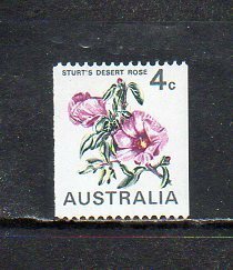 20B188 Australia 1970 year normal flower series coil 4c unused NH